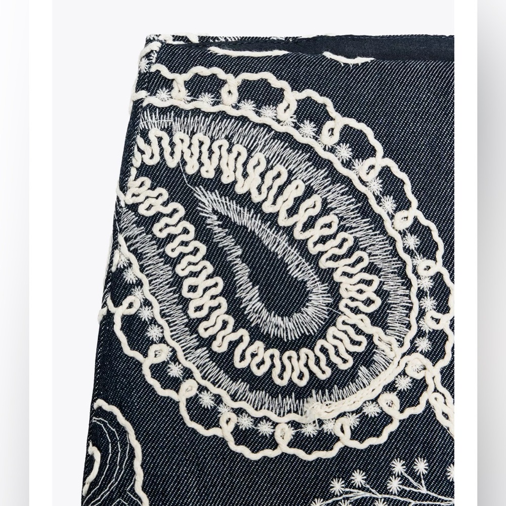 SOLD: NWT ZARA Embroidered Skort - Picture 6 of 7